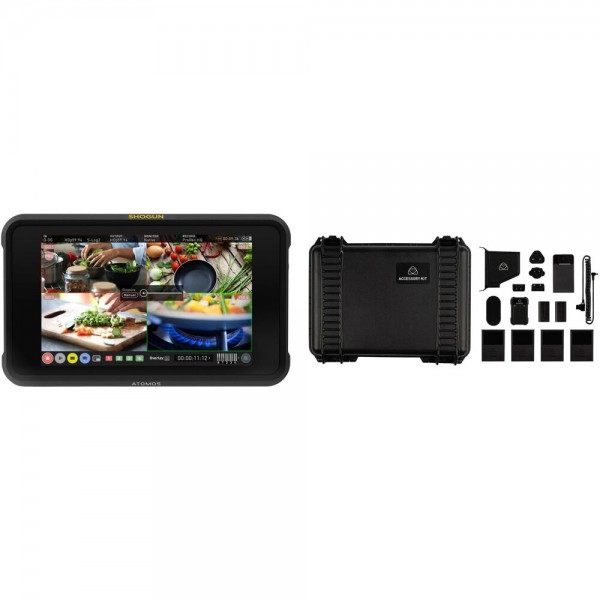 Atomos Shogun 7 HDR Pro/Cinema Monitor-Recorder-Switcher with Accessory Kit